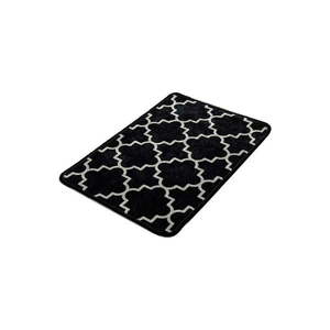 Czarno-biały dywanik łazienkowy Chilai Dark Rustic, 60x40 cm obraz