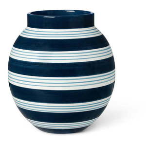 Biało-granatowy ceramiczny wazon Kähler Design Nuovo, wys. 20, 5 cm obraz