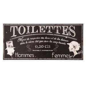 Metalowa tabliczka Antic Line Toilettes obraz