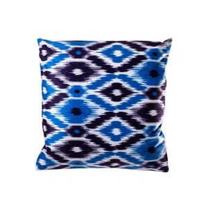 Poszewka na poduszkę Aztek, 45 x 45 cm, niebieska obraz