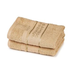 4Home Ręcznik Bamboo Premium beżowy, 30 x 50 cm, komplet 2 szt. obraz