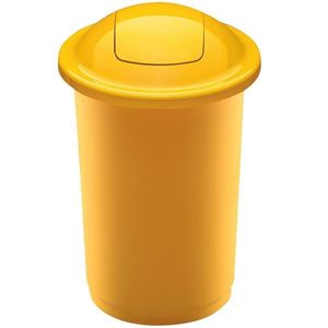 Kosz na śmieci na odpady segregowane Eco Bin 50 l, żółty obraz