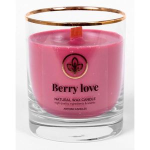 Świeczka zapachowa w szkle Berry love 500 g, 9, 5 cm obraz