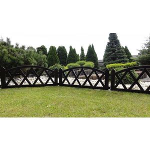 Palisada ogrodowa krawężnik 2, 5 m, brązowy obraz