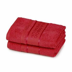 4Home Ręcznik Bamboo Premium czerwony, 30 x 50 cm, komplet 2 szt. obraz