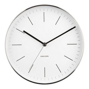 Karlsson 5732WH stylowy zegar ścienny, śr. 28 cm obraz
