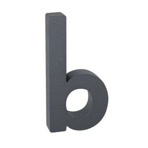 Aluminiowa litera b, 3D, powłoka strukturalna obraz
