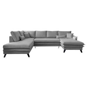 Szara rozkładana sofa w kształcie litery "U" Miuform Charming Charlie, lewostronna obraz