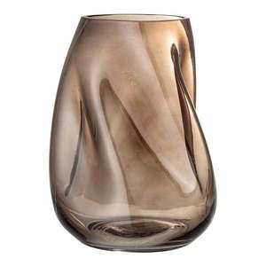 Brązowy szklany wazon Bloomingville Ingolf, wys. 26 cm obraz