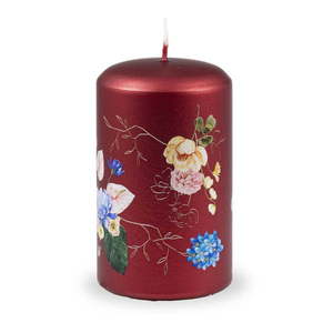 Czerwona świeczka Unipar Flower Paradise, 40 h obraz