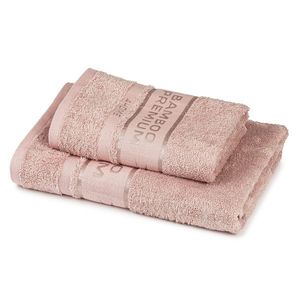 4Home Komplet Bamboo Premium ręczników różowy, 70 x 140 cm, 50 x 100 cm obraz