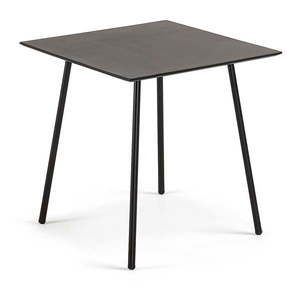 Czarny stół La Forma Ulrich, 75x75 cm obraz