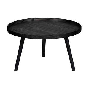 Czarny stolik WOOOD Mesa, Ø 60 cm obraz
