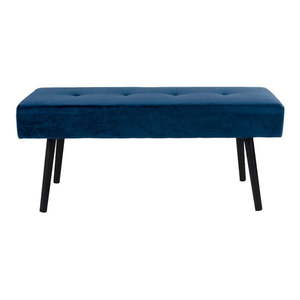 Niebieska aksamitna ławka Bonami Essentials Skiby obraz