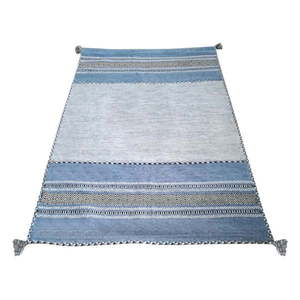 Niebiesko-szary bawełniany dywan Webtappeti Antique Kilim, 160x230 cm obraz