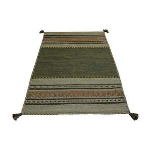 Zielony bawełniany dywan Webtappeti Antique Kilim, 70x140 cm obraz
