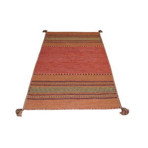 Pomarańczowy bawełniany dywan Webtappeti Antique Kilim, 70x140 cm obraz