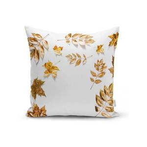 Poszewka na poduszkę Minimalist Cushion Covers Golden Leaves, 42x42 cm obraz