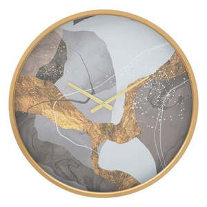 Szary zegar ścienny Mauro Ferretti Art, ø 60 cm obraz