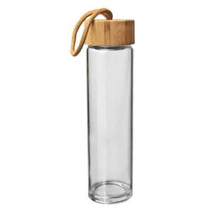 Szklana butelka na wodę z bambusową pokrywką Orion, 500 ml obraz