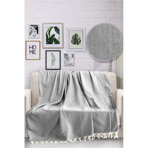 Szara bawełniana narzuta na łóżko Viaden HN, 170x230 cm obraz