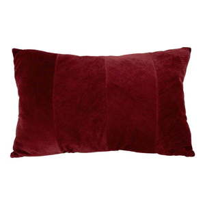 Ciemnoczerwona poduszka dekoracyjna PT LIVING Ribbed, 60x40 cm obraz