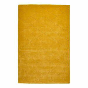Żółty wełniany dywan Think Rugs Kasbah, 150x230 cm obraz