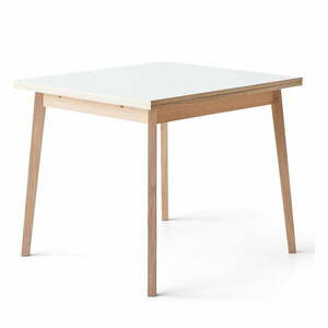 Rozkładany stół z białym blatem Hammel Single, 90x90 cm obraz