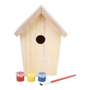 Drewniana budka dla ptaków z farbami Esschert Design obraz