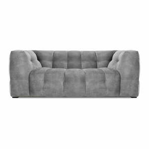 Szara aksamitna sofa Windsor & Co Sofas Vesta, 208 cm obraz