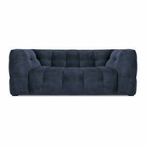 Niebieska aksamitna sofa Windsor & Co Sofas Vesta, 208 cm obraz