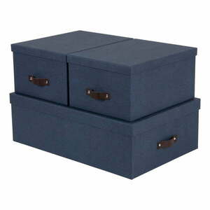 Zestaw 3 niebieskich pudełek Bigso Box of Sweden Inge obraz