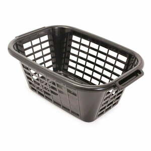 Czarny kosz na pranie Addis Rect Laundry Basket, 40 l obraz