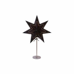 Czarna dekoracja świetlna Star Trading Bobo, wys. 51 cm obraz