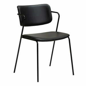 Czarne krzesło z imitacji skóry DAN-FORM Denmark Zed obraz