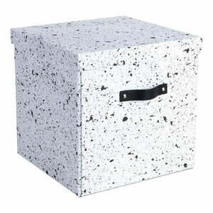 Czarno-białe pudełko Bigso Box of Sweden Logan obraz