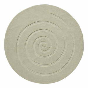 Kremowy wełniany dywan Think Rugs Spiral, ⌀ 180 cm obraz