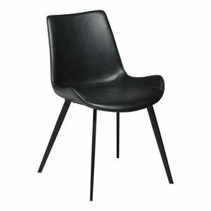 Czarne krzesło z imitacji skóry DAN-FORM Denmark Hype obraz