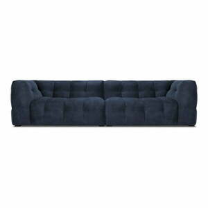 Niebieska aksamitna sofa Windsor & Co Sofas Vesta, 280 cm obraz