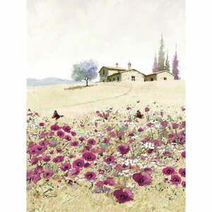 Obraz na płótnie Styler Violet Poppies, 50x70 cm obraz