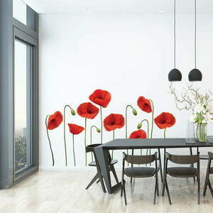 Komplet naklejek ściennych Ambiance Vermeil Poppies, 60x70 cm obraz