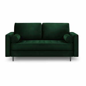 Zielona aksamitna sofa Milo Casa Santo, 174 cm obraz