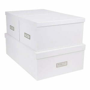 Zestaw 3 białych pudełek Bigso Box of Sweden Inge obraz