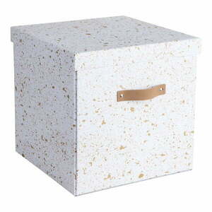 Pudełko w biało-złotym kolorze Bigso Box of Sweden Logan obraz