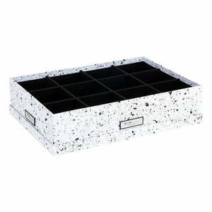 Czarno-białe pudełko z przegródkami Bigso Box of Sweden Jakob obraz