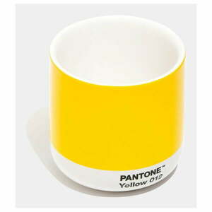 Żółty ceramiczny kubek 175 ml Cortado Yellow 012 – Pantone obraz