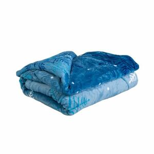 Mikro pluszowy kocyk - Niebieski płatek śniegu, 150x200 cm obraz