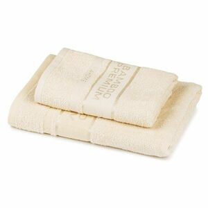 4Home Komplet Bamboo Premium ręczników kremowy, 70 x 140 cm, 50 x 100 cm obraz