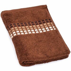 Ręcznik kąpielowy Darwin brązowy, 70 x 140 cm, 70 x 140 cm obraz