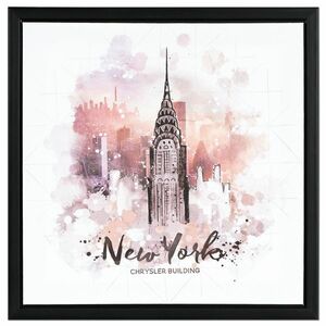 Obraz na płótnie w ramie New York, 40 x 40 x 2, 5 cm obraz